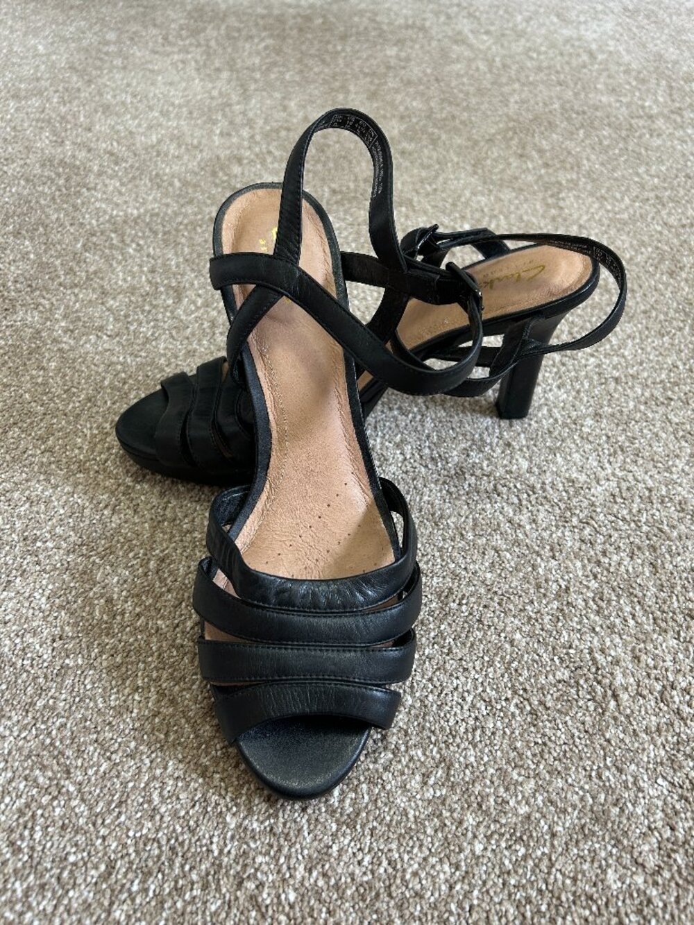 Clarks High Heel Strappy Show - Size 10